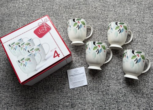 Nib lenox mugs frosted pines - nib,